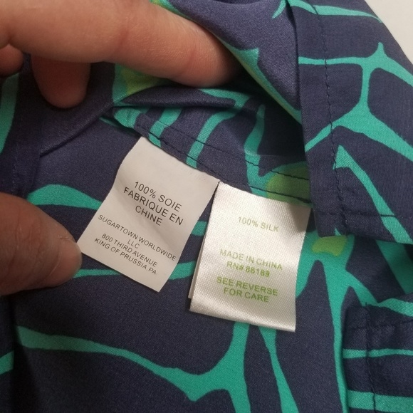 Lilly Pulitzer Elsa Under The Palms Top. XXS - Picture 6 of 7